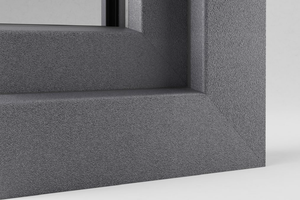 Wizualizacja okna ze zgrzewem Zero (bezwypływkowym)